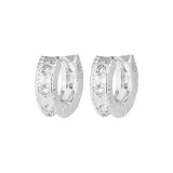 Серьги-кольца с искрящимся эффектом (1 пара)