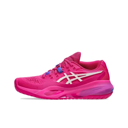 Asics GEL RESOLUTION X Износостойкие Низкие Кроссовки для тенниса Женские Розовые