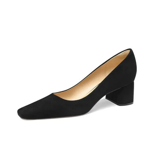 LOLY Высокие каблуки Черный 5CM Грубый каблук Женские