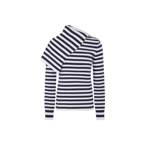 Paco Rabanne Синий с Белым Lettering Женские Свитеры