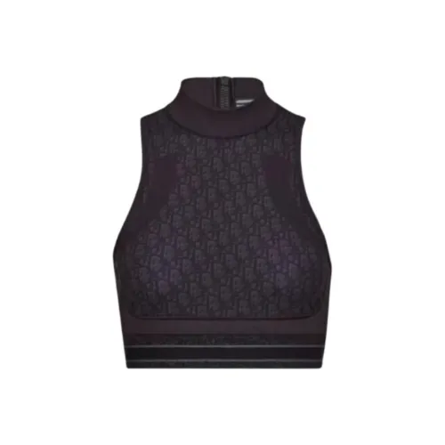 DIOR Без бретелек Топ Женский Черный