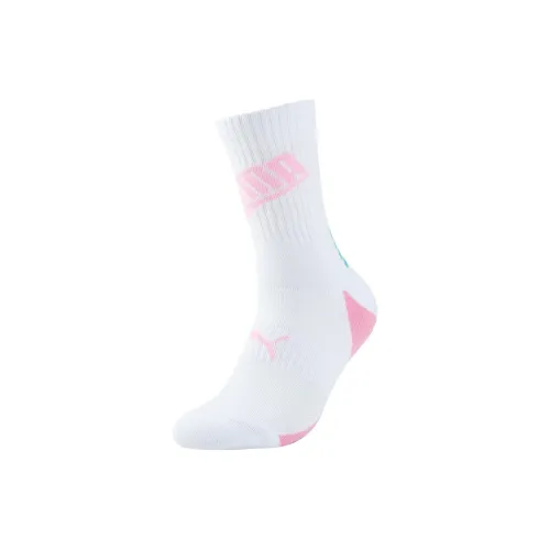 PUMA Баскетбольные носки Унисекс 1 упаковка Белый Розовый