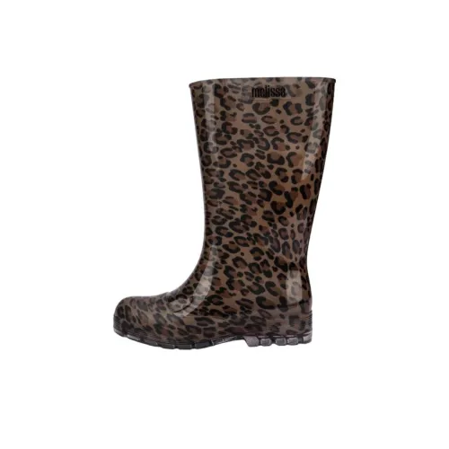 Melissa Welly Устойчивые к истиранию Резиновые сапоги Женские с леопардовым принтом