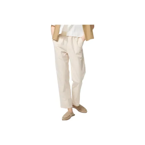 UNIQLO Светло-бежевые Женские Повседневные Брюки