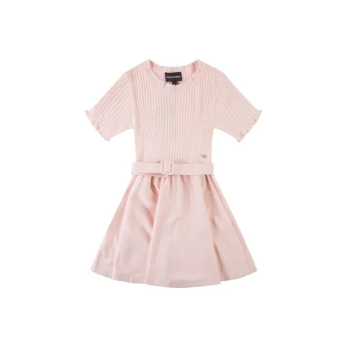 EMPORIO ARMANI Розовые Платья для Детей