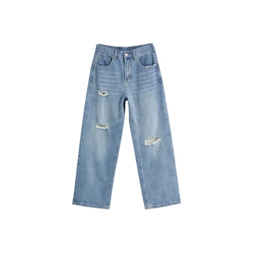 ENTONG Синие Унисекс Джинсы