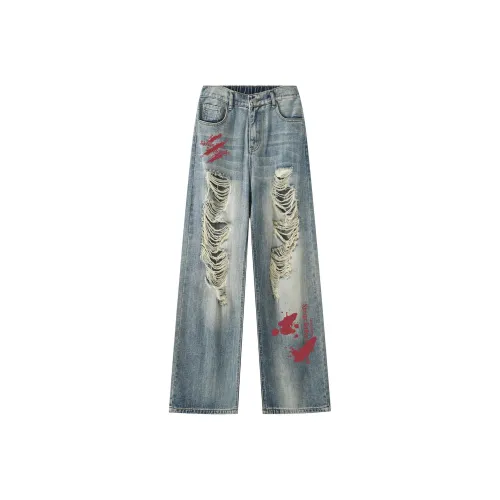 SJCE ZPZ Синие Унисекс Джинсы