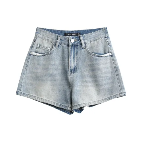 CHIC VEN Синие Женские Джинсовые Шорты