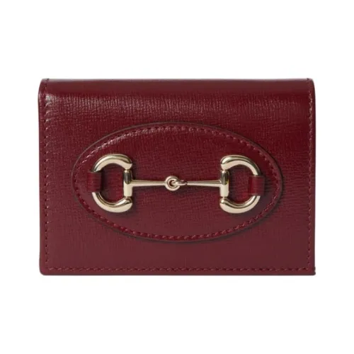 GUCCI Кожа Кошелек Женские Красный