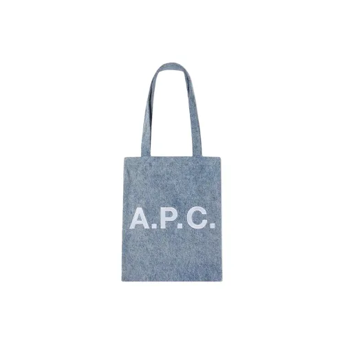 A.P.C Хлопок Тоут Сумка Сумка для покупок Сумка на плечо Сумка Обычный Unisex Light Синий