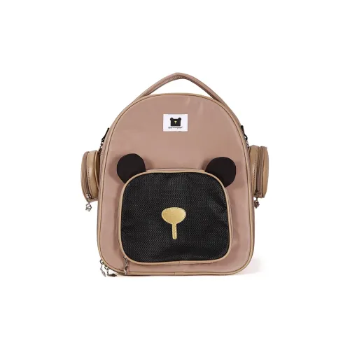 DANNYBEAR Ткань Рюкзак Унисекс Абрикос и Черный