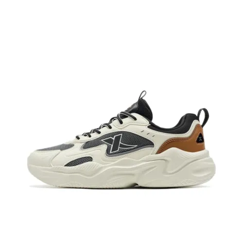 XTEP Starlight 2 Casual Низкий Топ Чайный Белый Угольный Серый Унисекс