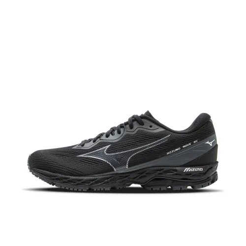 Mizuno Wave Беговые кроссовки Низкий топ Черный/Серебряный/Темно-зеленый Унисекс