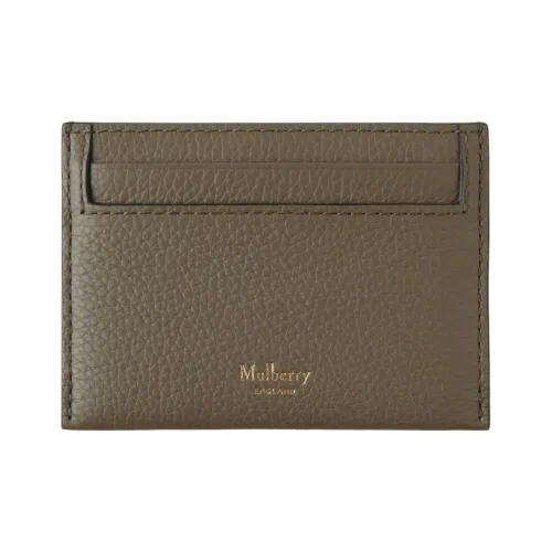Mulberry GRAIN LEATHER Кредитная карта HOLDER Женские Льняной зеленый