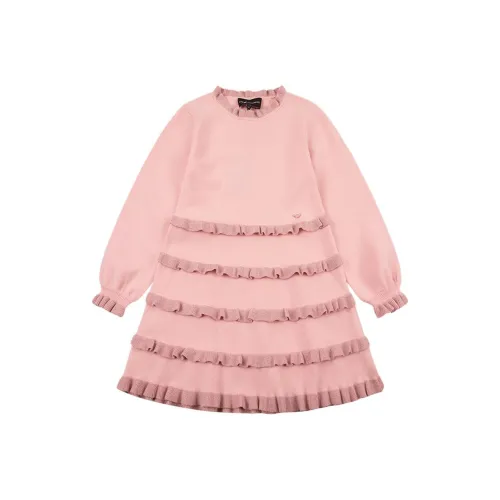 EMPORIO ARMANI Розовые Платья для Детей