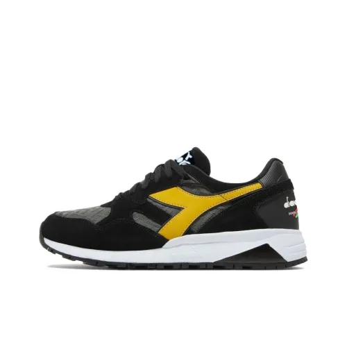 DIADORA N9002 Casual Низкий Топ Черный Белый Желтый Мужской
