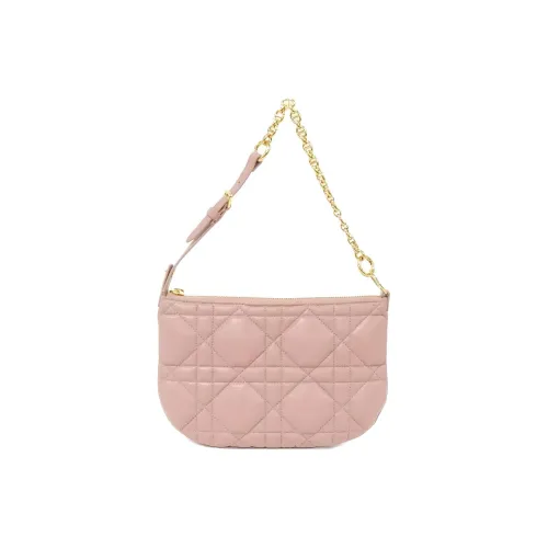 DIOR Caro Телячья кожа Сумка Сумка через плечо Стандартная Женская Розовая