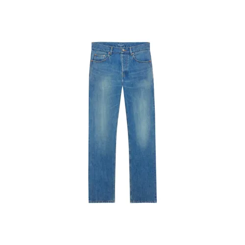 SAINT LAURENT Норвежский синий цвет Мужские джинсы