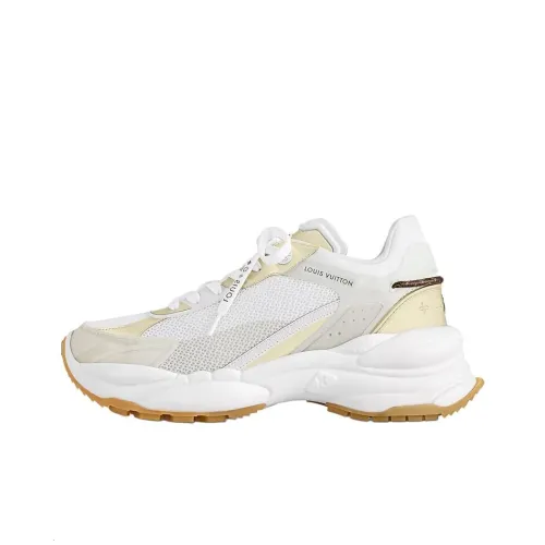 LOUIS VUITTON Run 55 Low Топ Толстая подошва Кроссовки Женские Бежевые