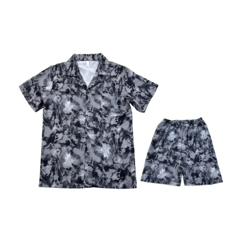 HANQIANNUO 2237# Пятнистый Картина тушью Мужской Пижамные комплекты