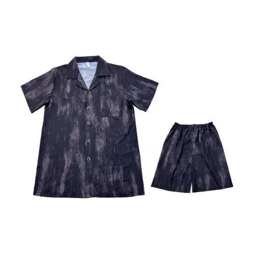 HANQIANNUO 2236# Красный Сандаловое дерево Древесное зерно Мужской Пижамный комплект