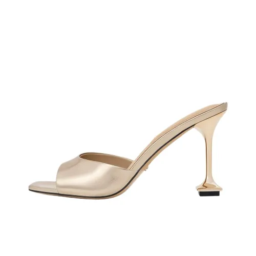 CHARLES KEITH Устойчивые к истиранию Слипоны Женские Шампанское