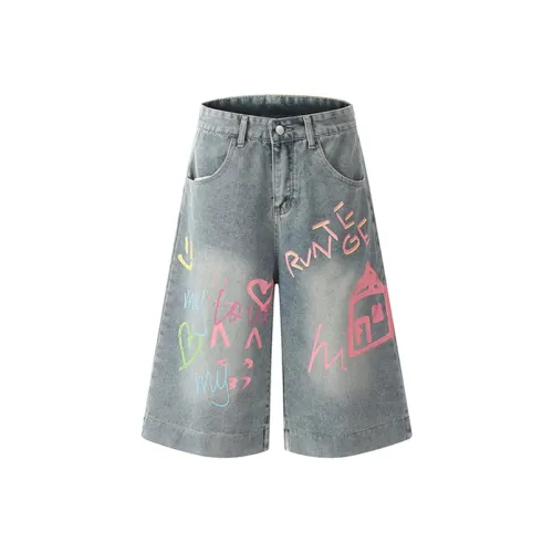 COVT Синий Граффити Женские Джинсы