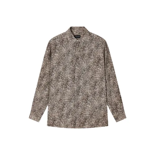 EMPORIO ARMANI Коричневые Мужские Рубашки