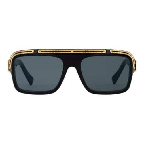 LOUIS VUITTON Воздействие Литья Нерегулярная Форма Солнцезащитные Очки Мужской Черный