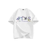 Белый с 3D эффектом вышивка