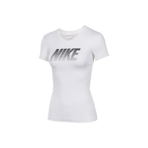 NIKE Dri Fit Белые Женские Футболки