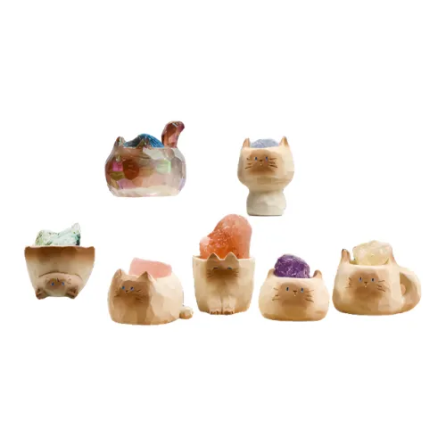 Gollum Милый Котенок Кристальный Слепые коробки Один Mystery Коробка Целая коробка 6 шт