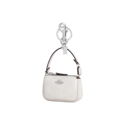 COACH Nolita Покрытый холст с кожаными вставками кошелек для монет мини женский белый