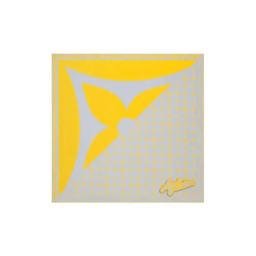 LOUIS VUITTON Шелковые шарфы Унисекс Желтый