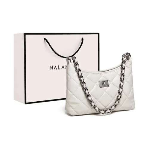 Narandu Коровья кожа с синтетической кожей подмышечная сумка на плечо женская экрю полночный черный