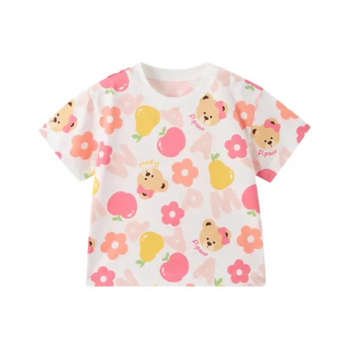 PAW IN PAW Cartoon Bear 5A Антибактериальный Короткий рукав Т-рубашки для детей 3-7 лет