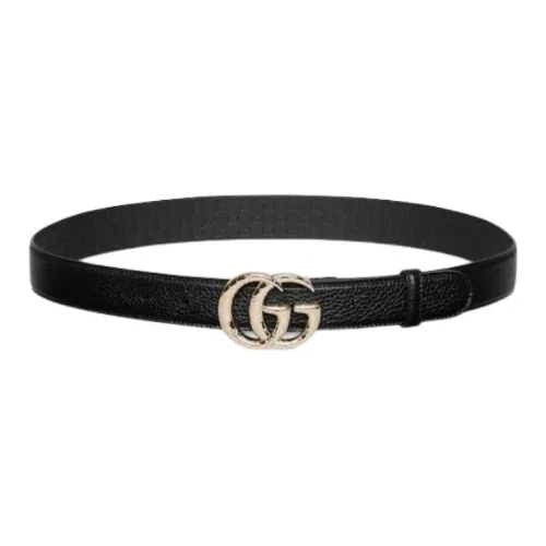 GUCCI Кожаные ремни Унисекс Черный 2CM