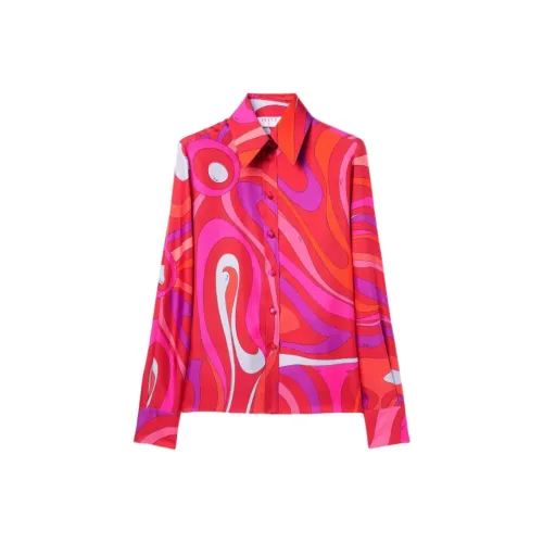 EMILIO PUCCI Рубашка Женская Кораллового цвета