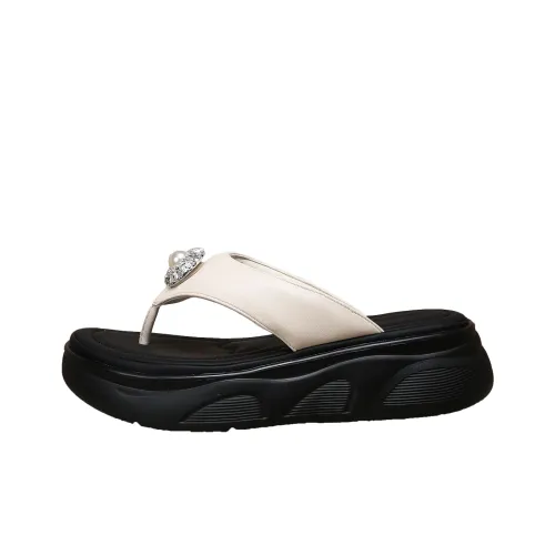 Forest Princess Износостойкие шлепанцы женские цвет экрю