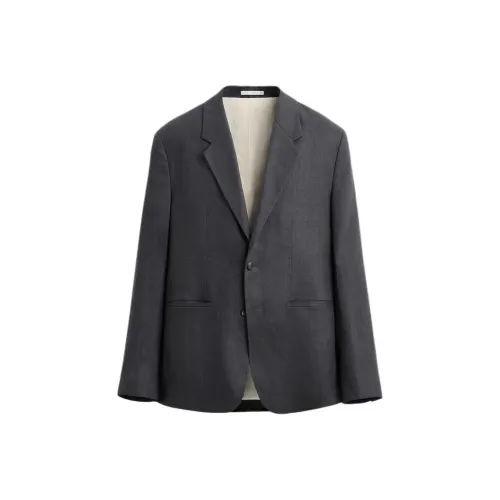 ZARA Темно-серый Мужской Деловой костюм