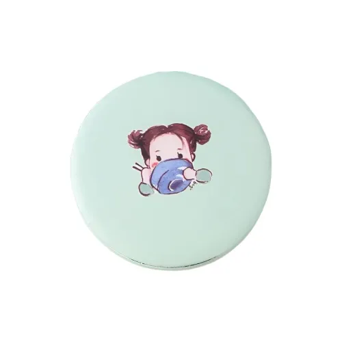 Stubborn Круглое Зеркало для макияжа Портативное Карманное С откидной крышкой Складное Зеркальце Для макияжа Touch Вверх И Укладка Принцесса Круглое Зеркальце