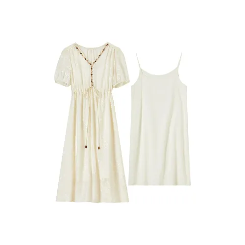 SENTUBILA Короткое платье с короткими рукавами женское