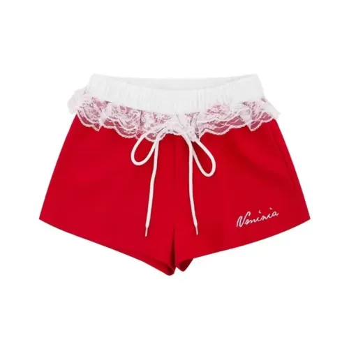 EMDPN Red Женские Повседневные шорты