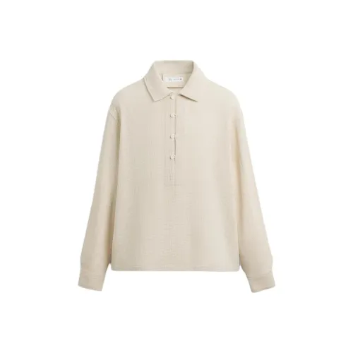 ZARA Кремовые Мужские Рубашки