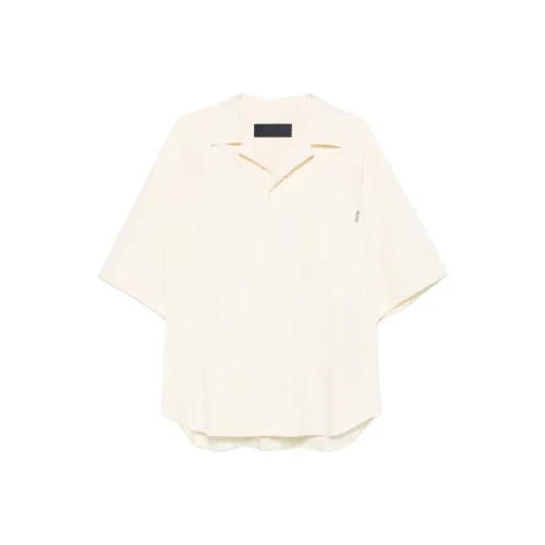 JUUN.J Light Beige Men's Shirts JUUN.J Светло-бежевые мужские рубашки