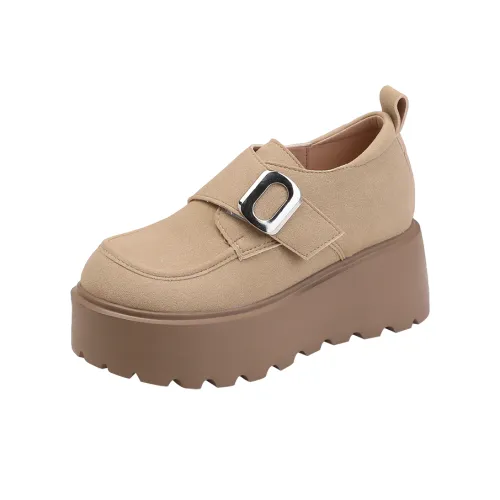 Pounise Высокие каблуки Женские Абрикос