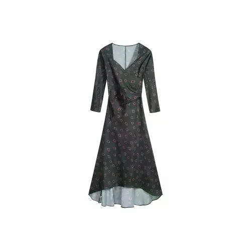 YINLEI Длинное платье с длинными рукавами женское