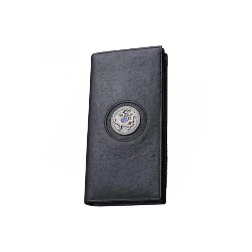 SEPTWOLVES Кошелек из коровьей кожи Мужской Черный