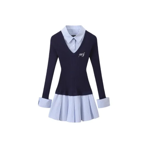 LAKESI Длинное платье с длинными рукавами женское