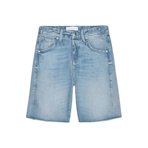 ZARA Trf Светло-синие Женские Джинсовые Шорты